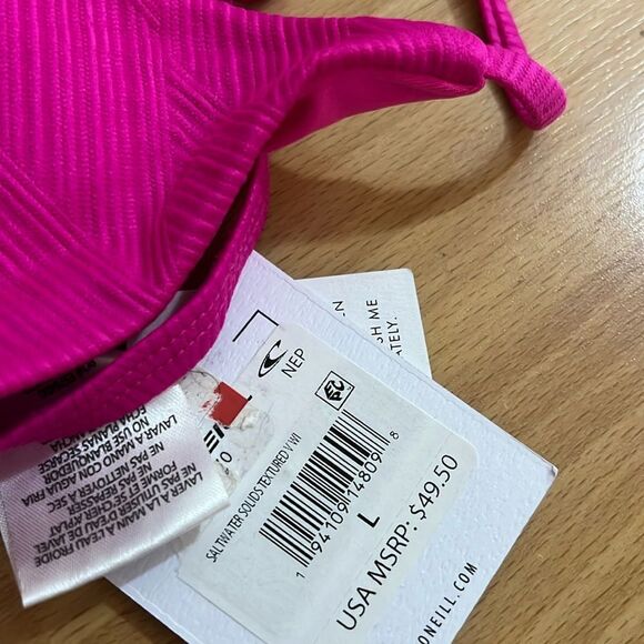 O’Neill Saltwater Solids Bikini Top - Picture 6 of 7
